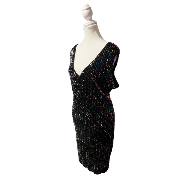 IN'Voland Plus Size 24W Rainbow Sequin Party Dress - Picture 2 of 6